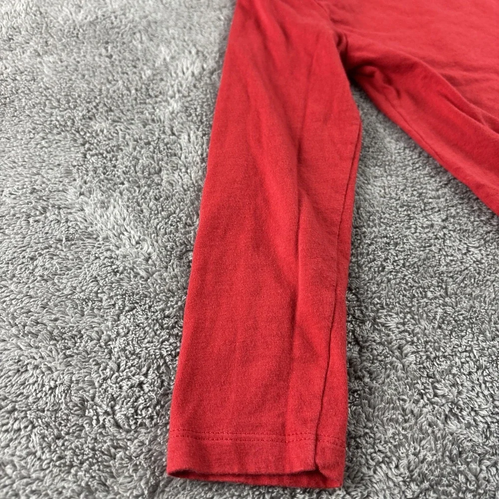 Carter's Kid Long Sleeve T-Shirt Kids Size 5/5A Red‎ Christmas Santa